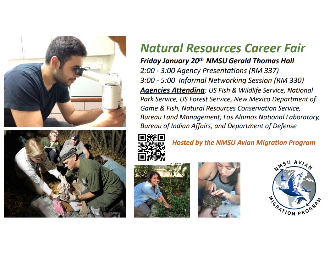 Natural Resources Career Fair Jan 20